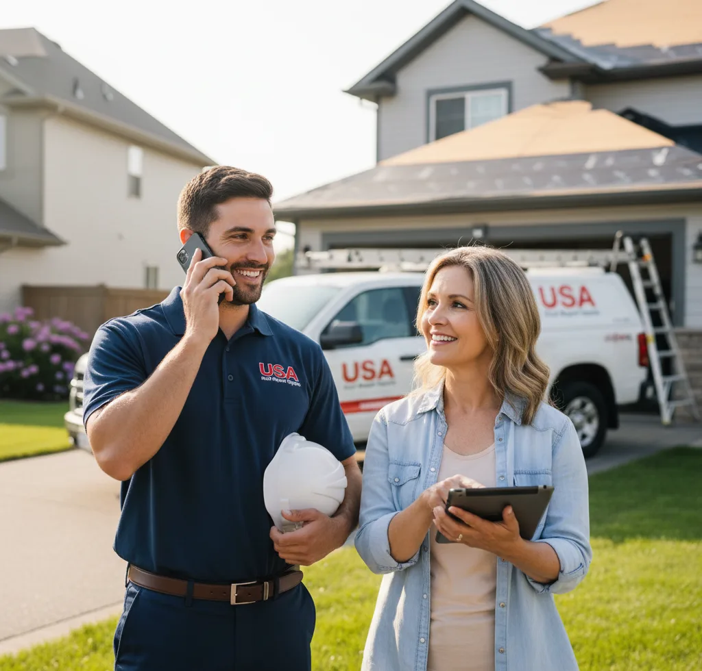 USA Roof Repair Experts customer support in Wilburton